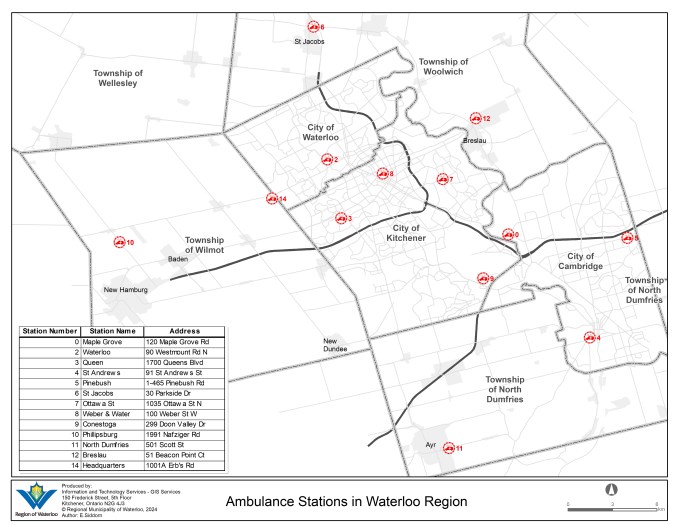 Paramedic Services Stations and Map Paramedic Services Stations and Map